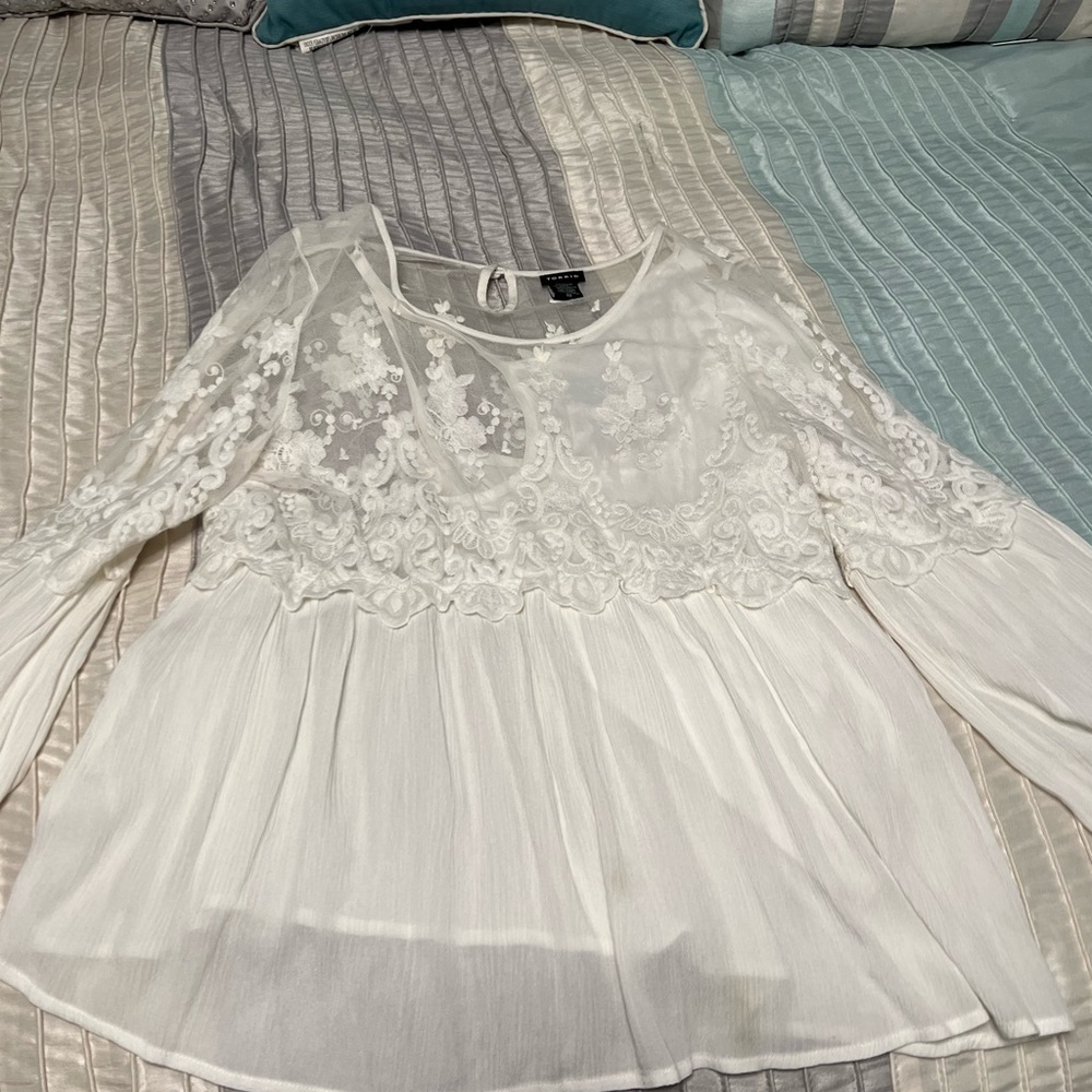 Gorgeous lace sheer top